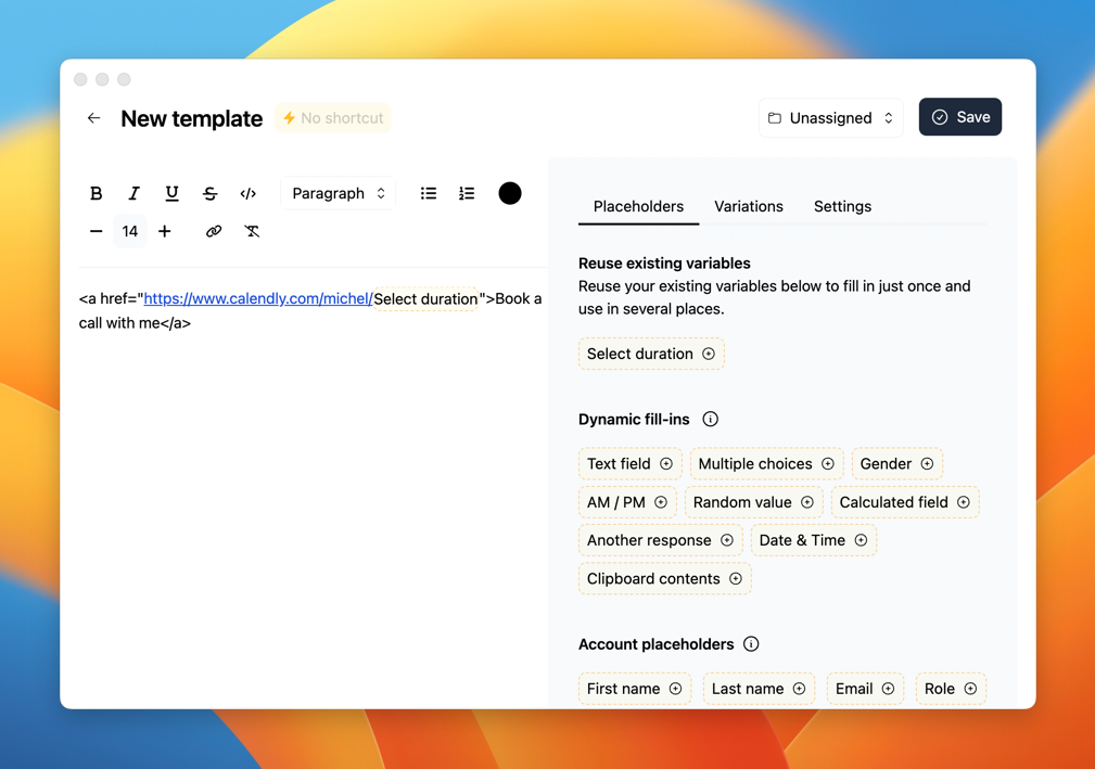 dynamic variable assignment javascript